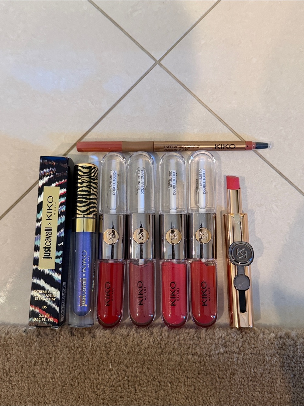 Kiko Mixed Lip Color Collection — Red, Pink, Blue